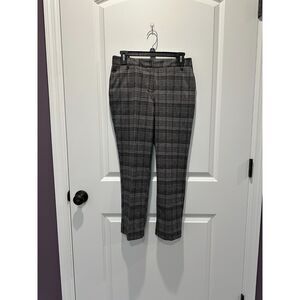 Michael Stars Gray Plaid "Smart" Ponte pants Size Small